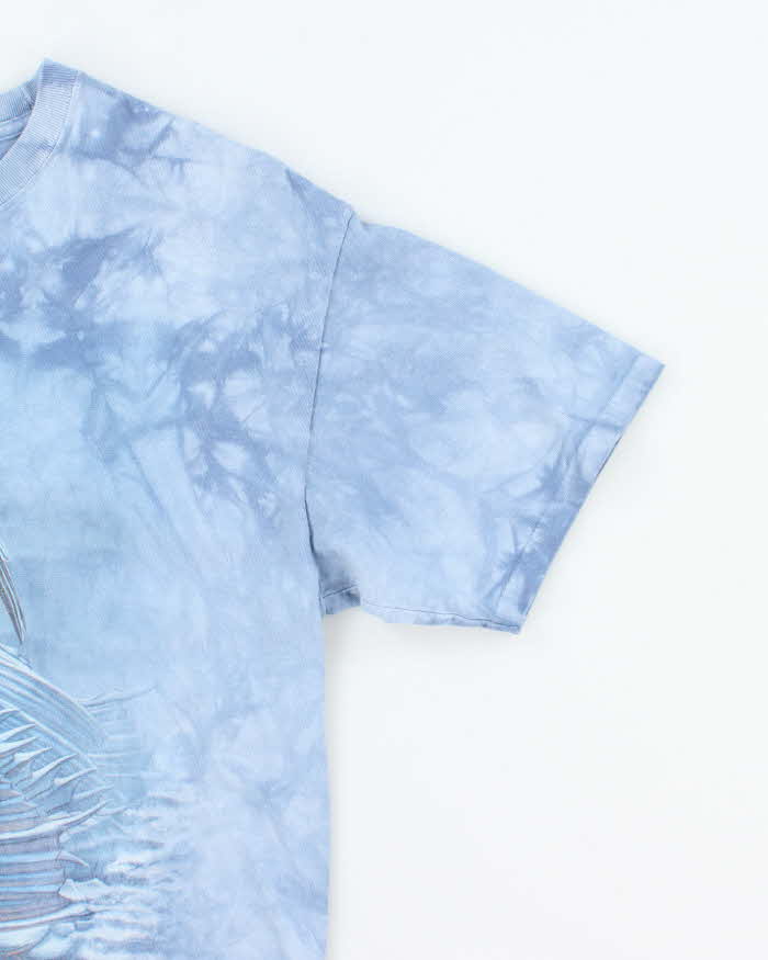 Vintage 2000's The Mountain Tie-Dye Wolf & Dragon Graphic T-Shirt - L