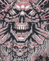 Vintage Y2K Death Clutch Gothic Style All Over Print T-Shirt - M