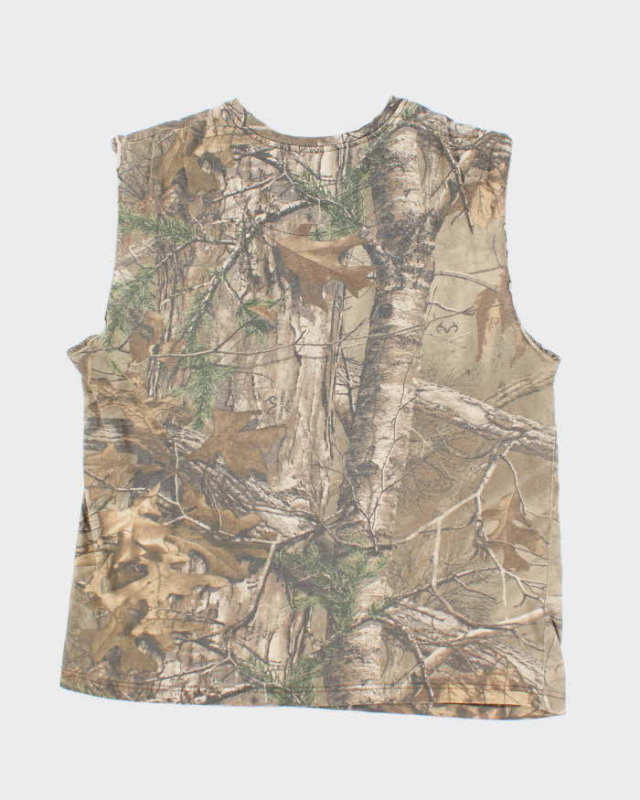 Vintage 2000's Real Tree Camouflage Cut Off T-Shirt - M