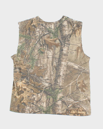Vintage 2000's Real Tree Camouflage Cut Off T-Shirt - M
