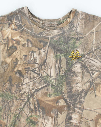 Vintage 2000's Real Tree Camouflage Cut Off T-Shirt - M
