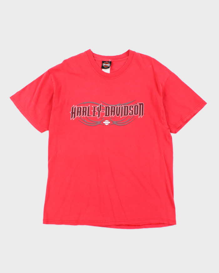 Vintage 2000's Harley Davidson Spell Out Graphic T-Shirt - XL