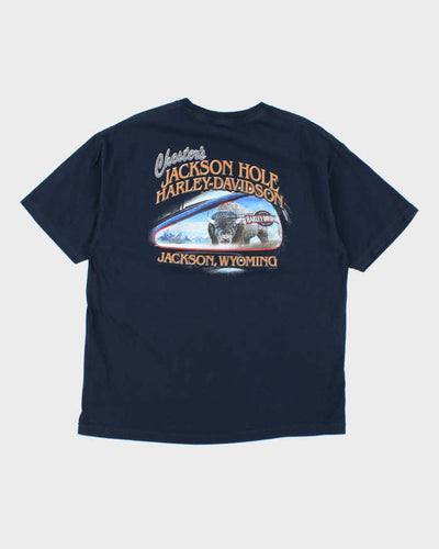 Vintage 2000's Harley Davidson Jackson's Hole Graphic T-Shirt - XL