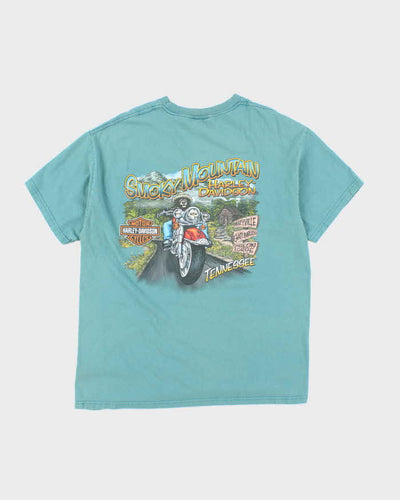 Vintage 2000's Harley Davidson Smokey Mountains Graphic T-Shirt - L