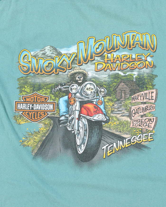 Vintage 2000's Harley Davidson Smokey Mountains Graphic T-Shirt - L