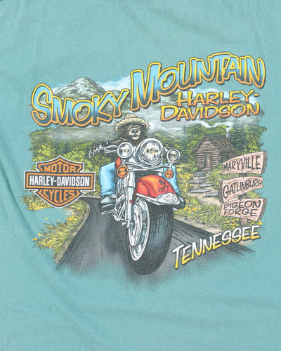 Vintage 2000's Harley Davidson Smokey Mountains Graphic T-Shirt - L