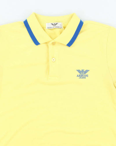 Vintage Y2K Giorgio Armani Embroidered Logo Polo Shirt - S