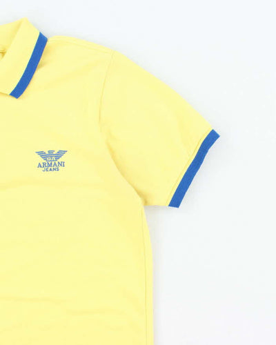 Vintage Y2K Giorgio Armani Embroidered Logo Polo Shirt - S