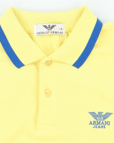 Vintage Y2K Giorgio Armani Embroidered Logo Polo Shirt - S
