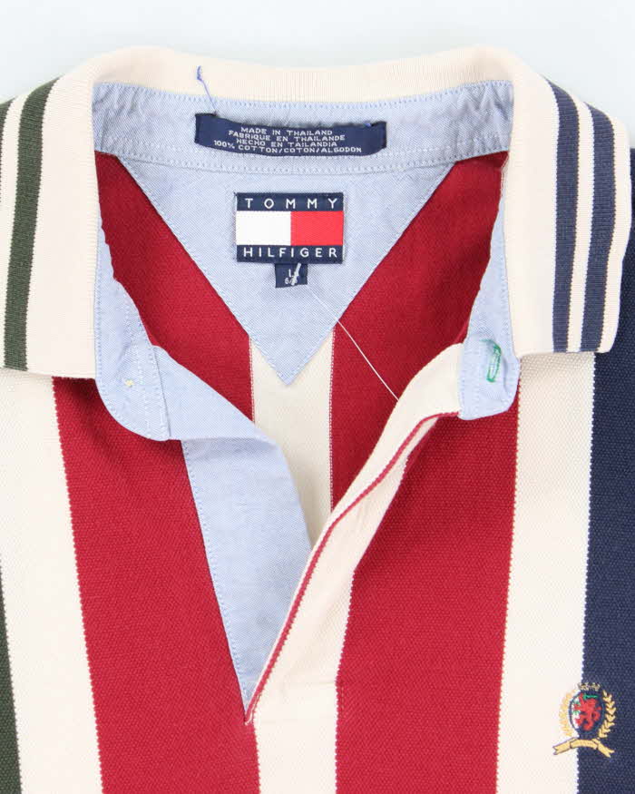 Vintage Tommy Hilfiger Striped Polo Shirt - L
