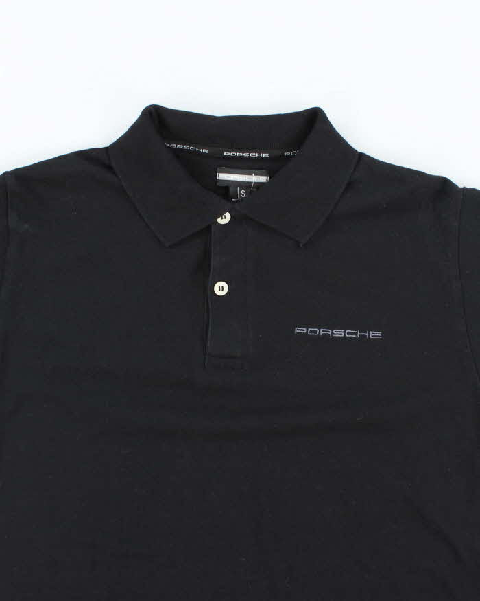 Vintage Y2K Porsche Embroidered Logo Polo Shirt - S