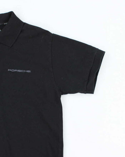 Vintage Y2K Porsche Embroidered Logo Polo Shirt - S