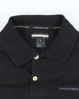 Vintage Y2K Porsche Embroidered Logo Polo Shirt - S