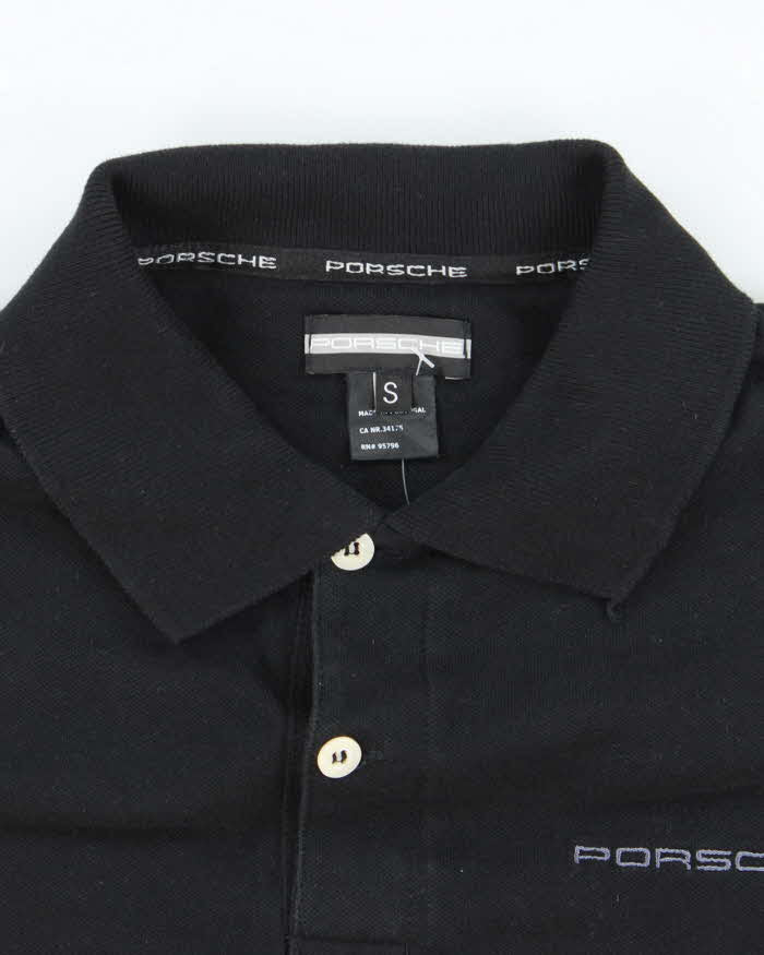 Vintage Y2K Porsche Embroidered Logo Polo Shirt - S