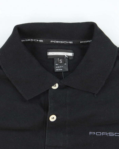 Vintage Y2K Porsche Embroidered Logo Polo Shirt - S