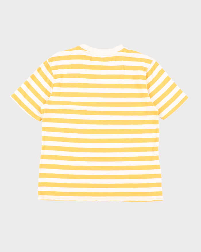 Vintage 90's Guess Embroidered Striped T-Shirt - M
