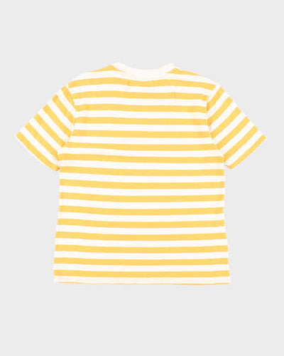 Vintage 90's Guess Embroidered Striped T-Shirt - M