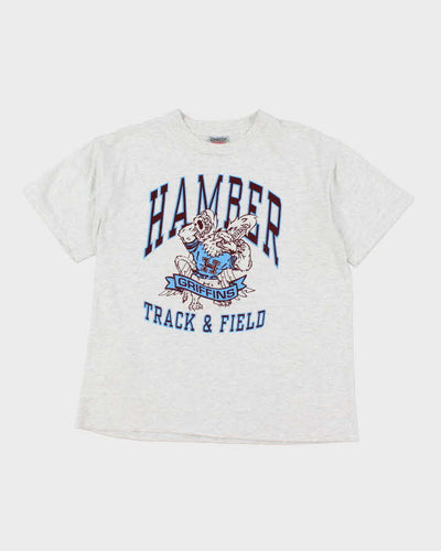 Vintage 90's Hamber Track & Field Griffins Graphic T-Shirt - L