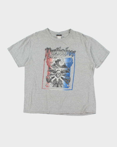 Vintage Y2K Quiksilver Gothic Graphic T-Shirt - L