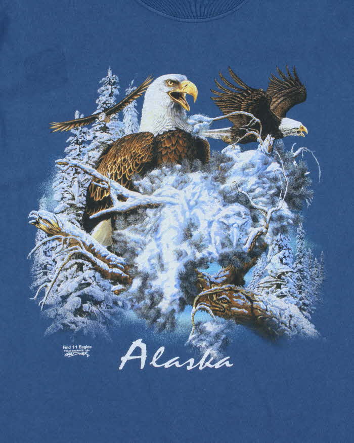 Vintage 2000's Eagle Alaska Graphic T-Shirt - L