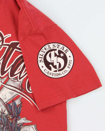 Vintage Y2K Gothic Style Graphic T-Shirt - S