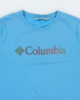 Vintage Columbia Spell Out Graphic Omni-Wick T-Shirt - L