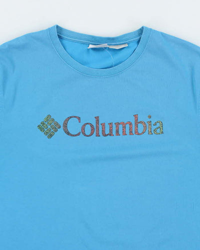 Vintage Columbia Spell Out Graphic Omni-Wick T-Shirt - L
