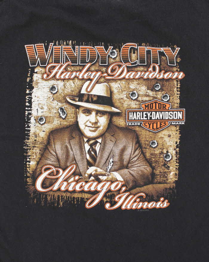 Vintage Y2k 00s Harley Davidson Graphic T-shirt - L
