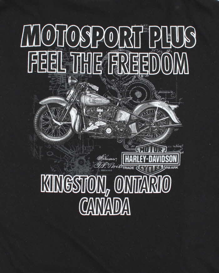 Vintage Y2k 00s Harley Davidson Graphic T-shirt - L