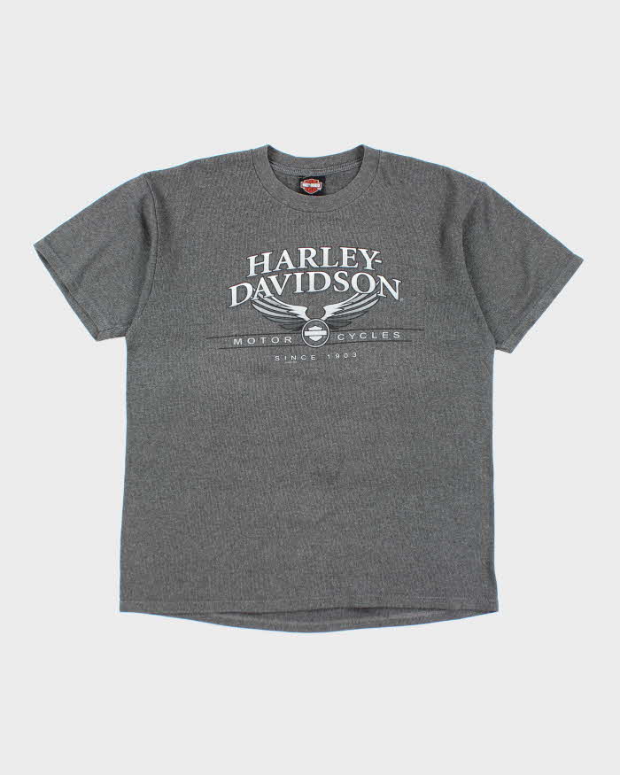 Vintage Y2k 00s Harley Davidson Waffle T-shirt - L