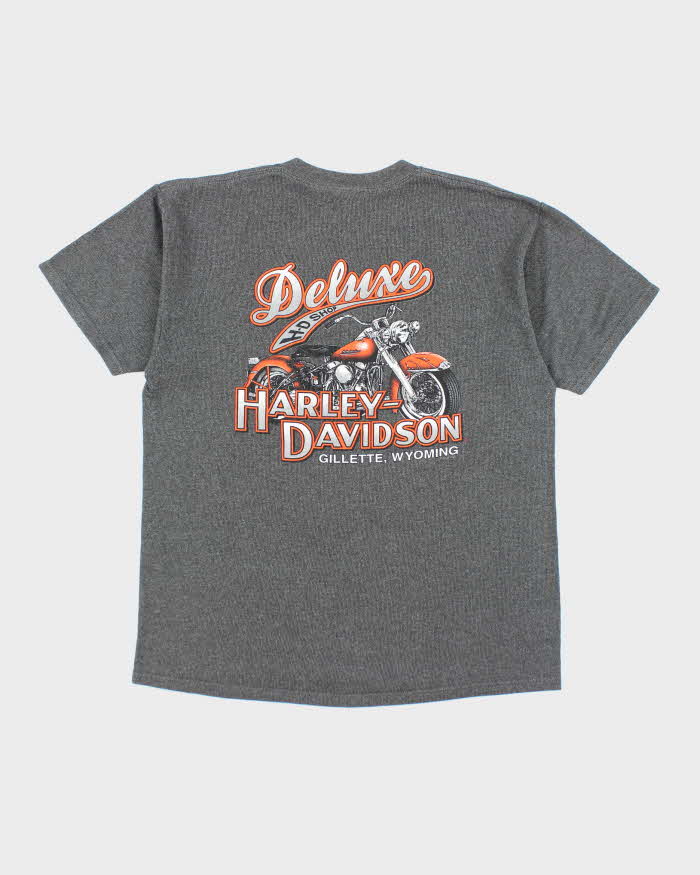 Vintage Y2k 00s Harley Davidson Waffle T-shirt - L