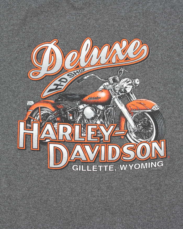 Vintage Y2k 00s Harley Davidson Waffle T-shirt - L