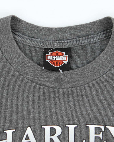 Vintage Y2k 00s Harley Davidson Waffle T-shirt - L