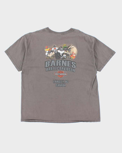 Vintage Y2k 00s Harley Davidson Looney Tunes T-shirt - XL