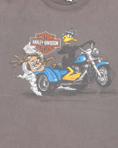 Vintage Y2k 00s Harley Davidson Looney Tunes T-shirt - XL
