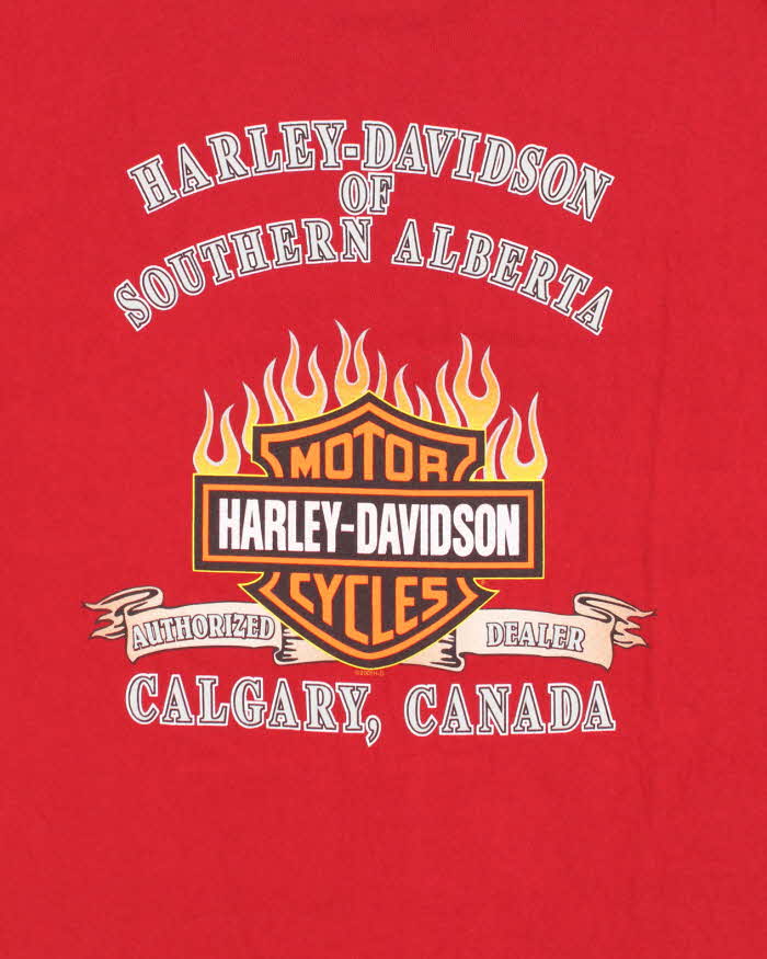 Vintage Y2k 00s Harley Davidson Graphic T-shirt - XL