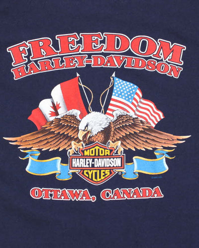 Vintage Y2k 00s Harley Davidson Graphic T-shirt - L