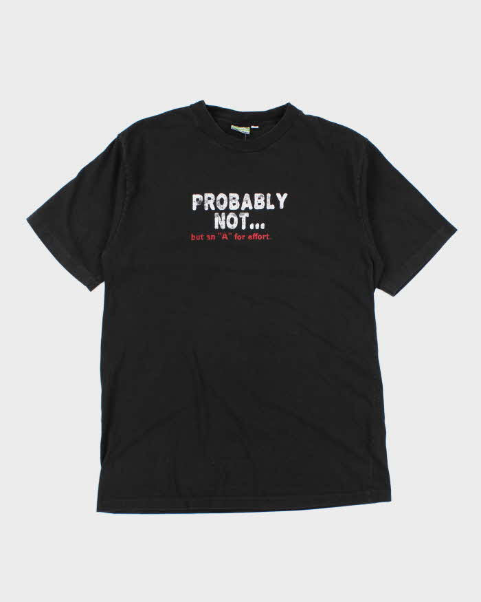 Vintage 90's Single Stitch Funny Slogan T-Shirt - L
