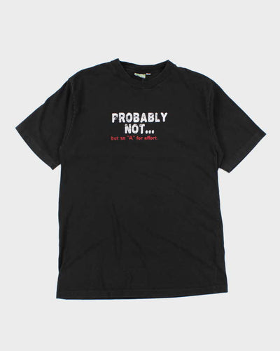 Vintage 90's Single Stitch Funny Slogan T-Shirt - L