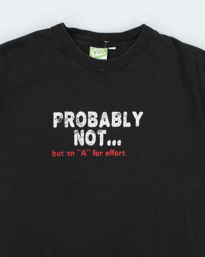 Vintage 90's Single Stitch Funny Slogan T-Shirt - L