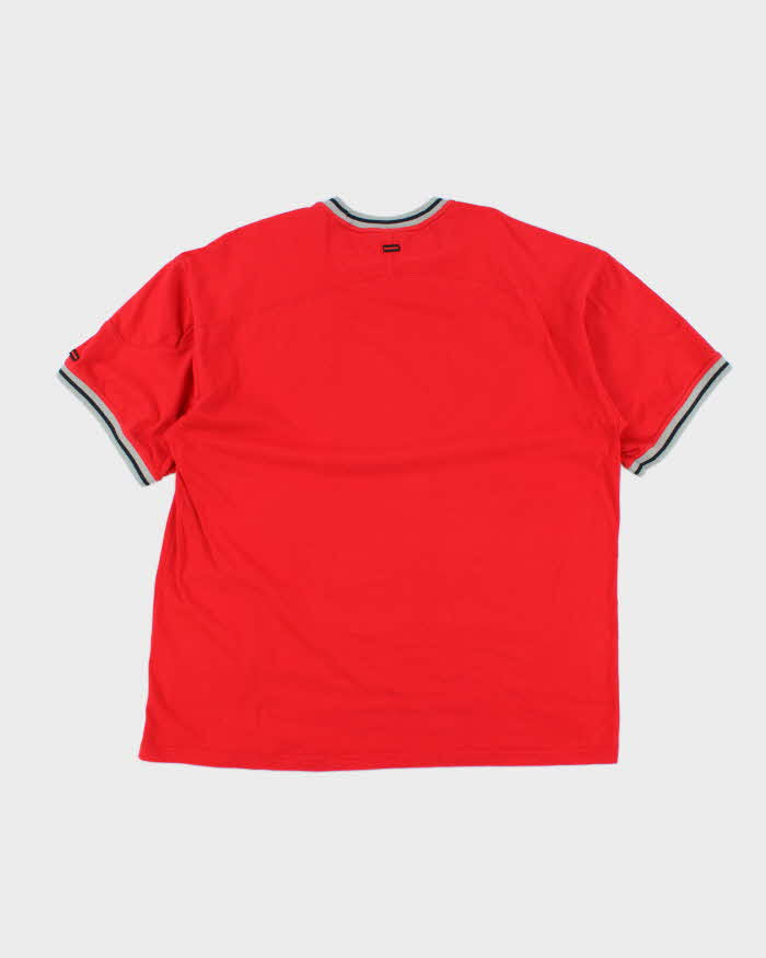 Vintage 90's Fubu Brand Oversized Patched Logo T-Shirt - XXL