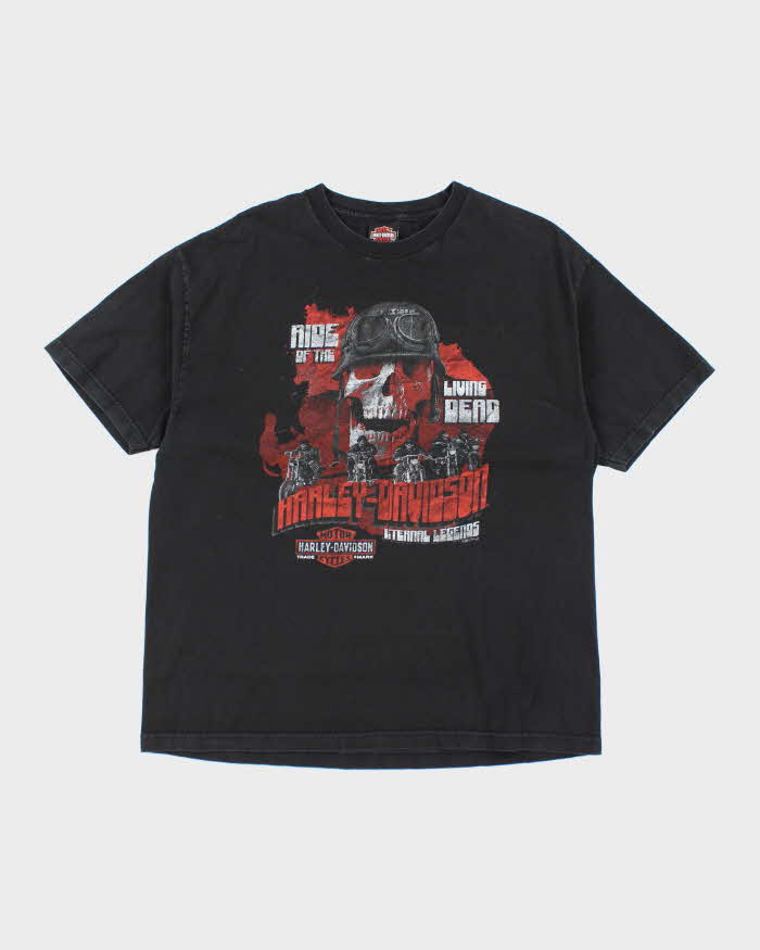 Vintage 2000's Harley Davidson Ride of the Living Dead Graphic T-Shirt - XL