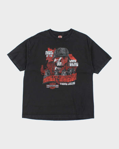 Vintage 2000's Harley Davidson Ride of the Living Dead Graphic T-Shirt - XL