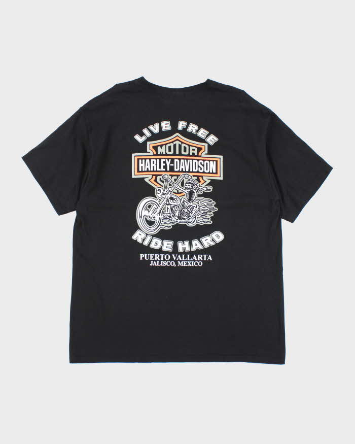 Vintage 2000's Harley Davidson Mexico Graphic T-Shirt - XL