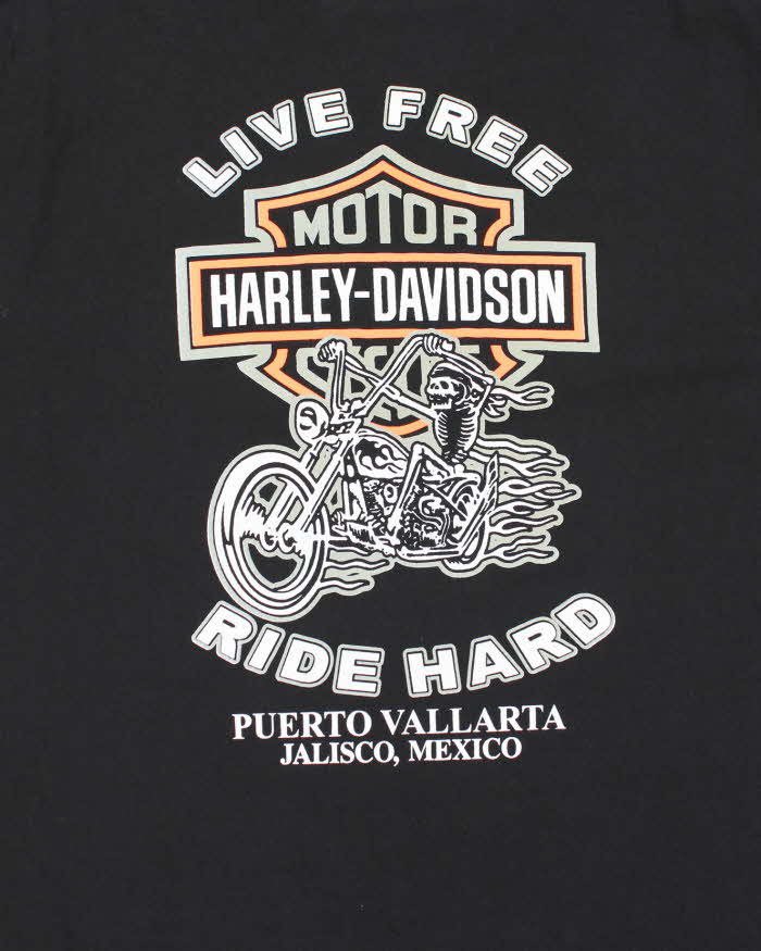 Vintage 2000's Harley Davidson Mexico Graphic T-Shirt - XL