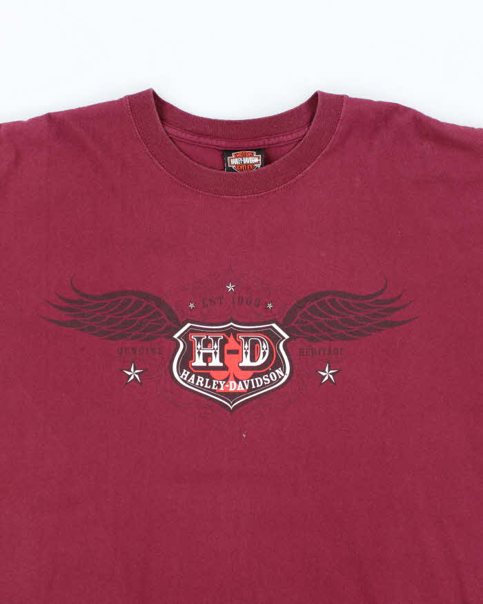 Vintage Harley Davidson Winged Logo T-Shirt - XL