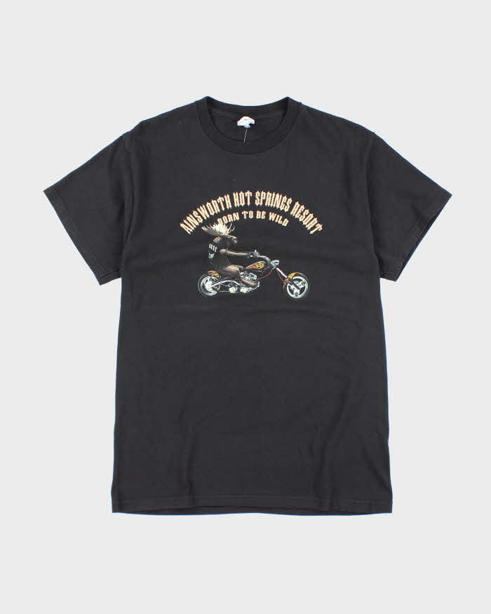 Vintage 2000's Moose Biker Graphic T-Shirt - M
