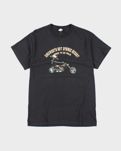 Vintage 2000's Moose Biker Graphic T-Shirt - M