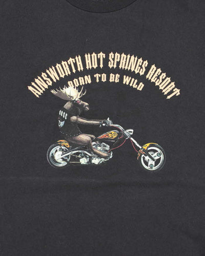 Vintage 2000's Moose Biker Graphic T-Shirt - M