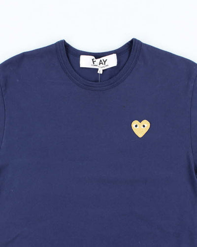 Comme Des Garcons Navy Short Sleeve T-shirt - L